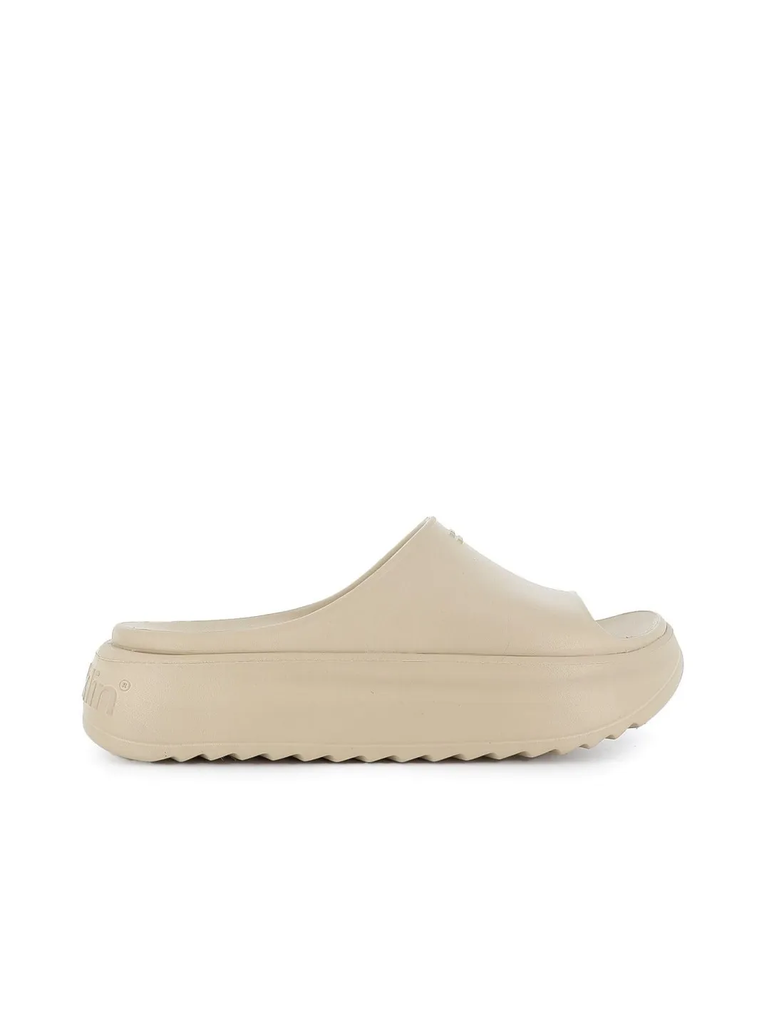Sandalia playa plataforma goma EVA mujer beige D.Franklin